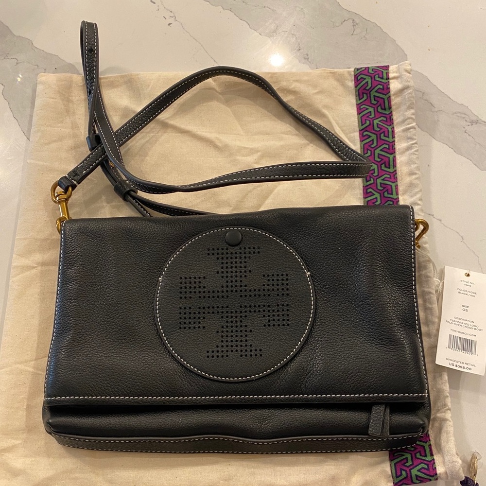 Tory Burch perforated logo crossbody
